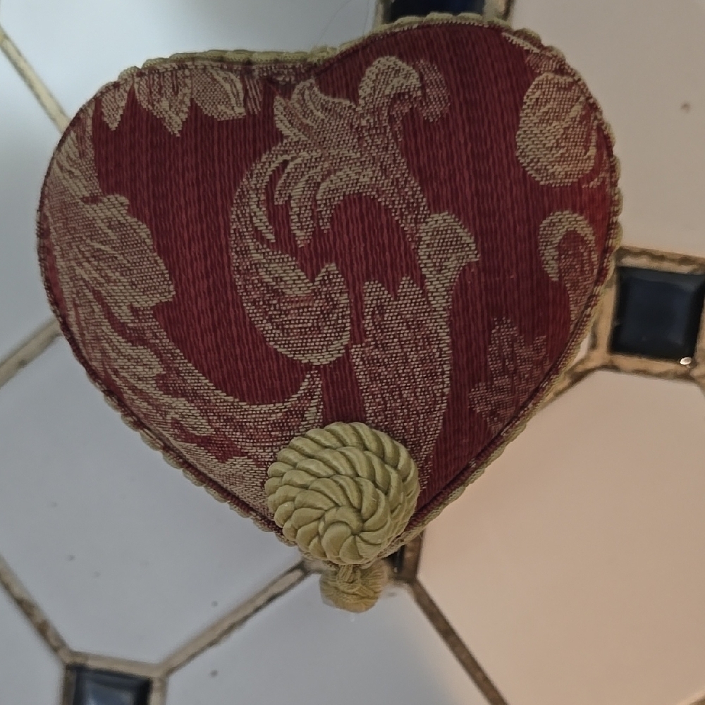 Red and Gold Heart Ornament